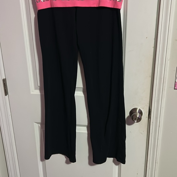 Pink VS Fold over flare yoga pants - Picture 5 of 7